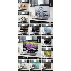 Panel szklany 70x70 cm CZARNY