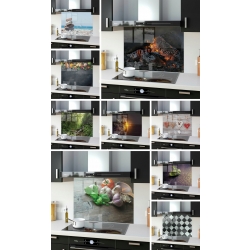 Panel szklany 70x70 cm CZARNY