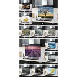 Panel szklany hartowany lacobel 50X50 cm CZARNY