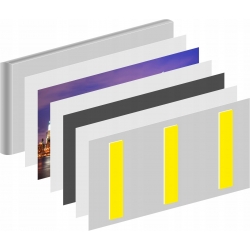 Panel szklany 60x30 cm CZARNY