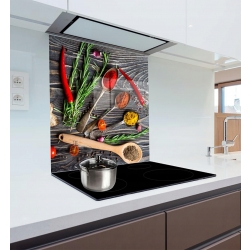 Panel szklany szkło hartowane za kuchenkę 50x60cm