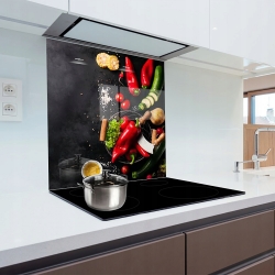 Panel szklany szkło hartowane za kuchenkę 60x60cm