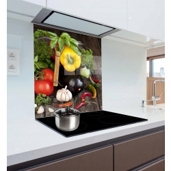 Panel szklany szkło hartowane za kuchenkę 60x75cm