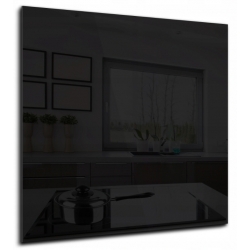 Panel szklany 70x80 cm CZARNY
