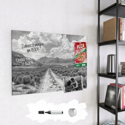 Szklana tablica magnetyczna 120x90 cm