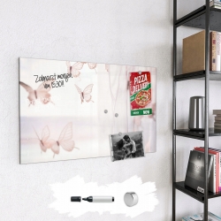 Szklana tablica magnetyczna 90x60 cm