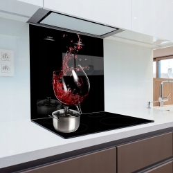 Panel szklany szkło hartowane do kuchni 65x60 cm