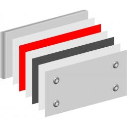 Panel INDYWIDUALNY FERROMAGNETYCZNY 50x100 cm P-25-0629-wzór1